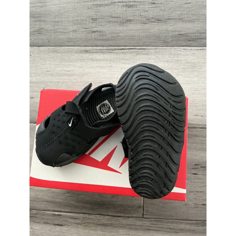 Nike Sunray Protect 2 TD Toddler Sandals Black White 943827-001 Size 4C - Picture 2 of 4